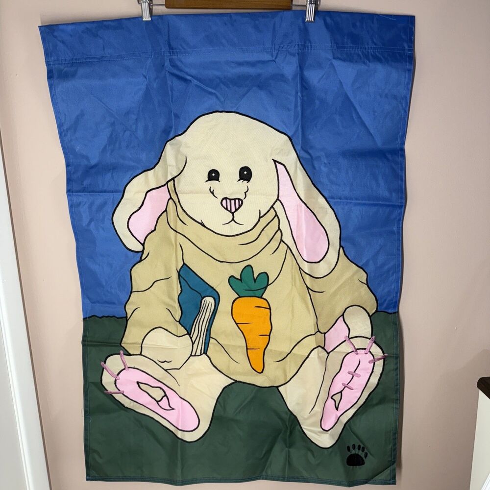Easter Bunny Flag Decor Boyds Bears & Friends Friendship Flag Collection Daphne